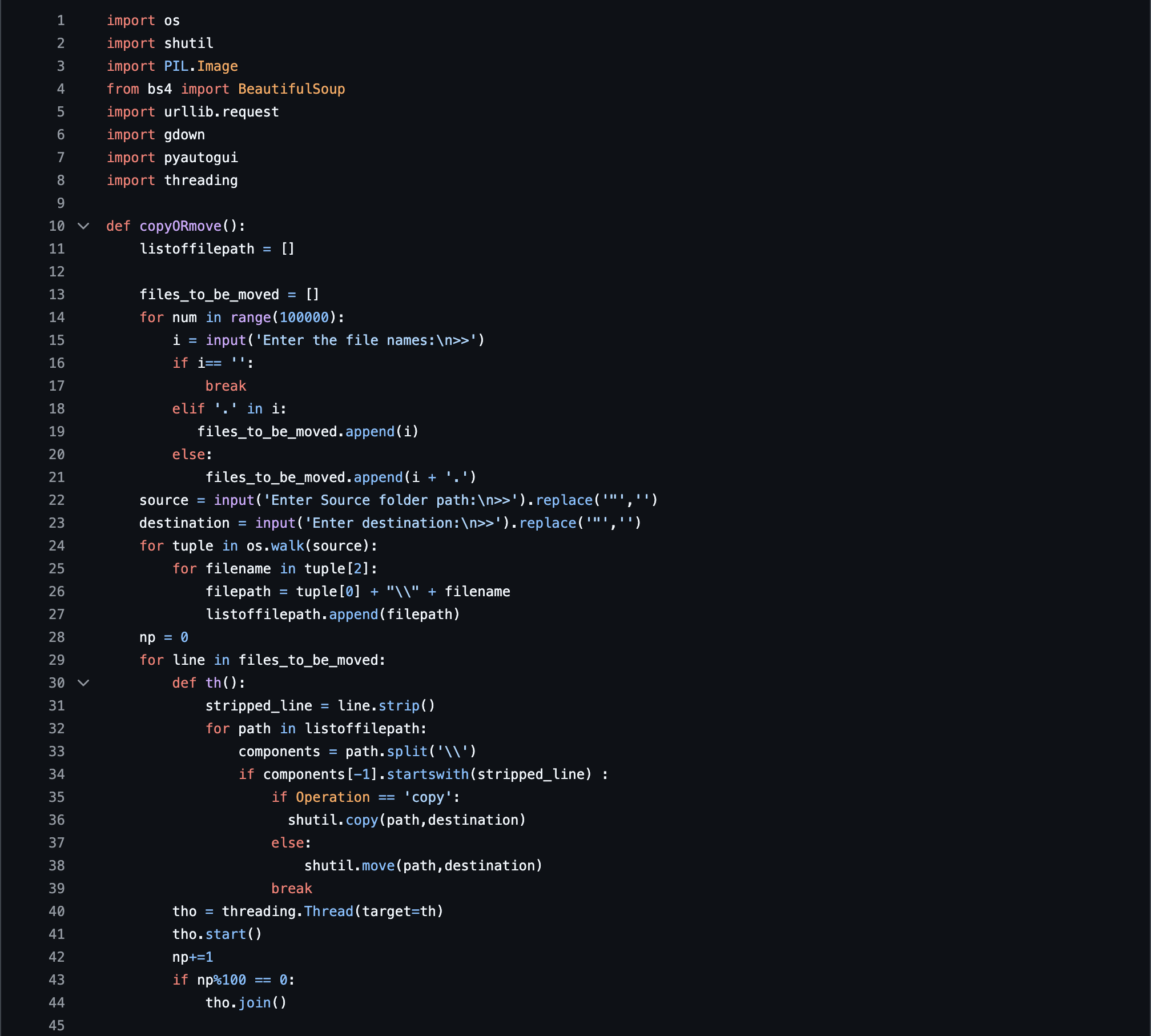 File Management & Image Processing